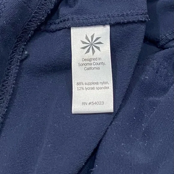 Athleta Pants Womens Size M Drawstring Waist Zip Pocket Joggers Blue - Picture 8 of 13